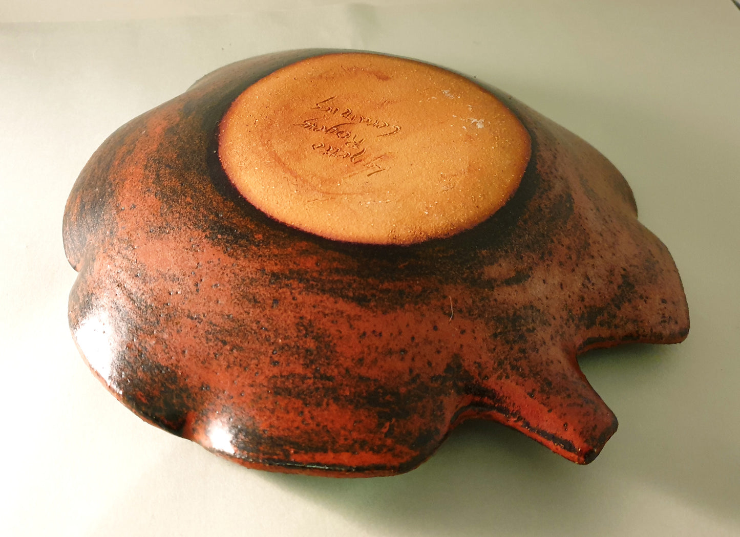 Autumn leaf bowl