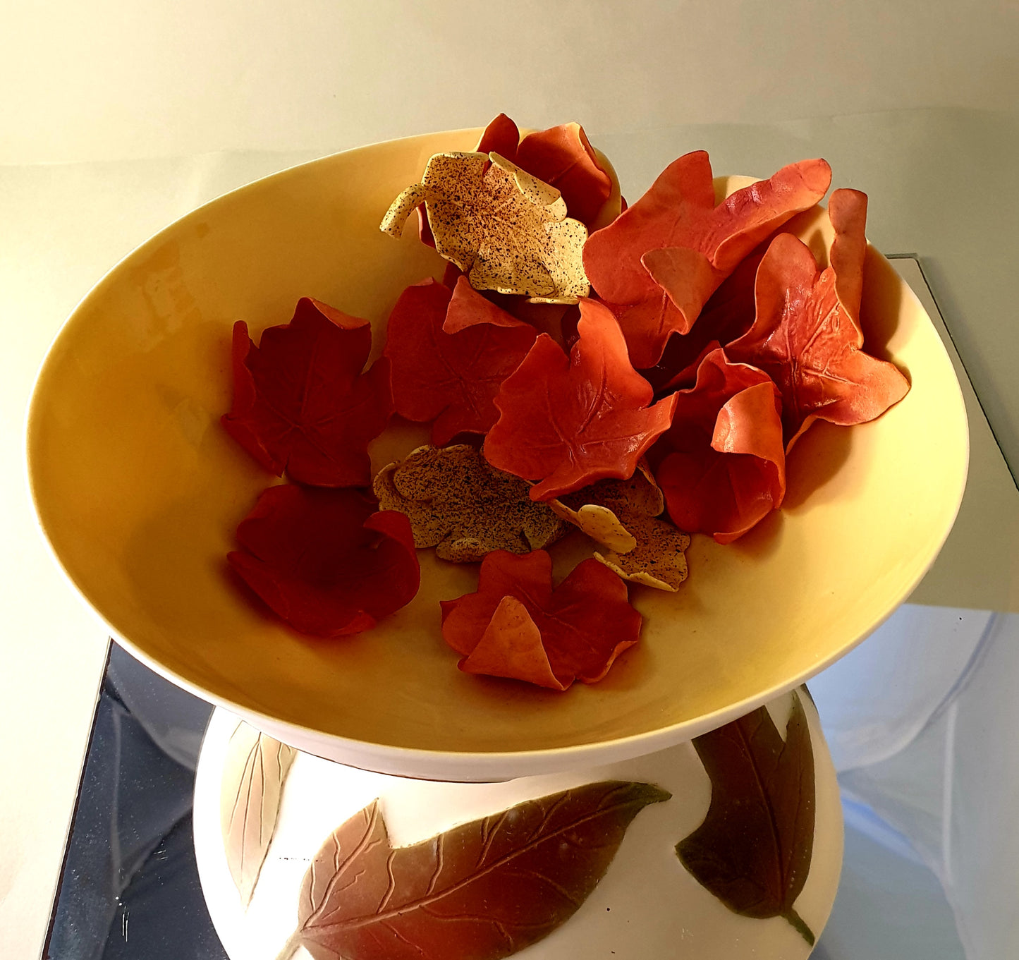 Porcelain "Autumn leaves" bowl 3