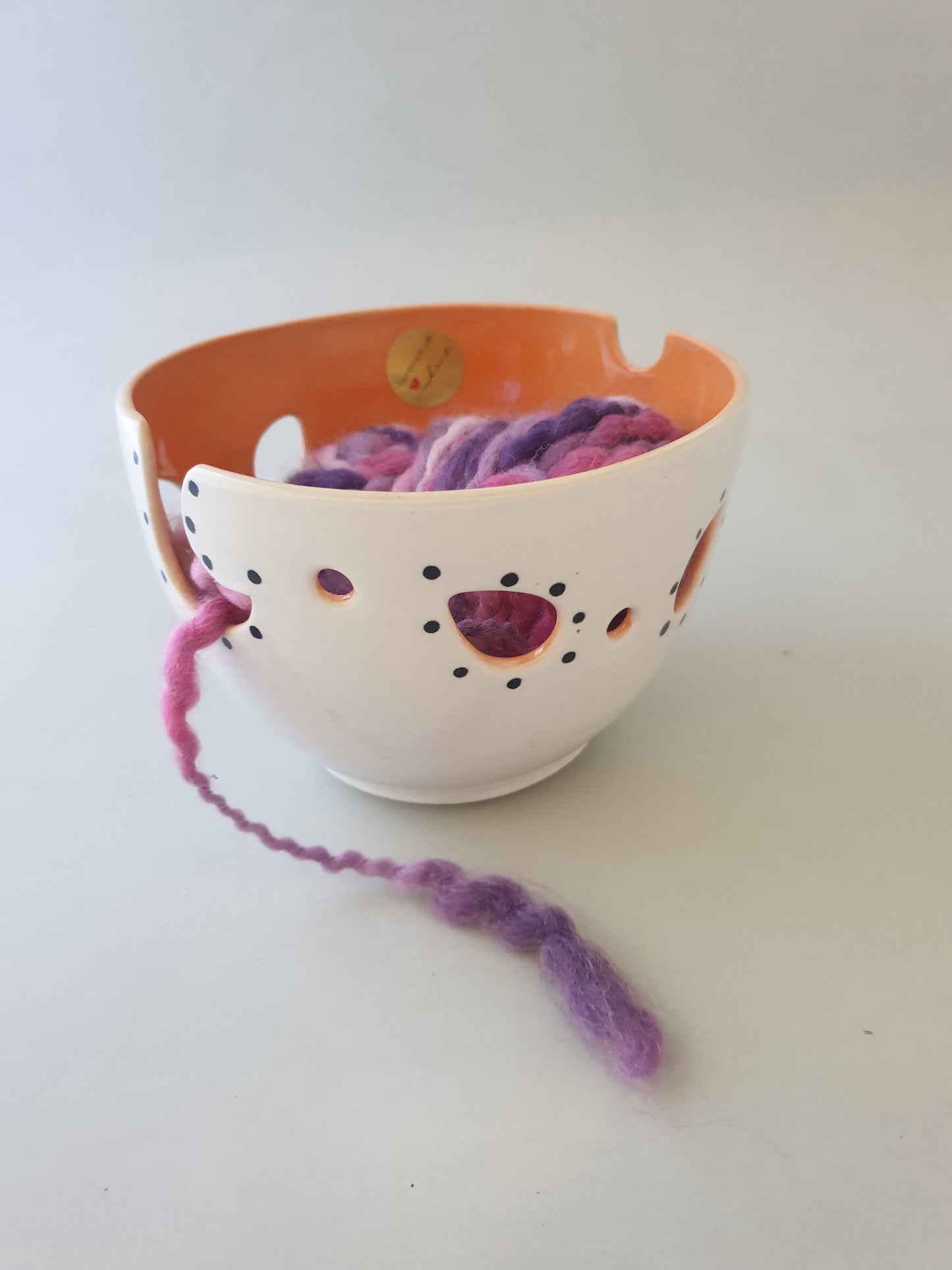 Yarn bowl....Orange 1