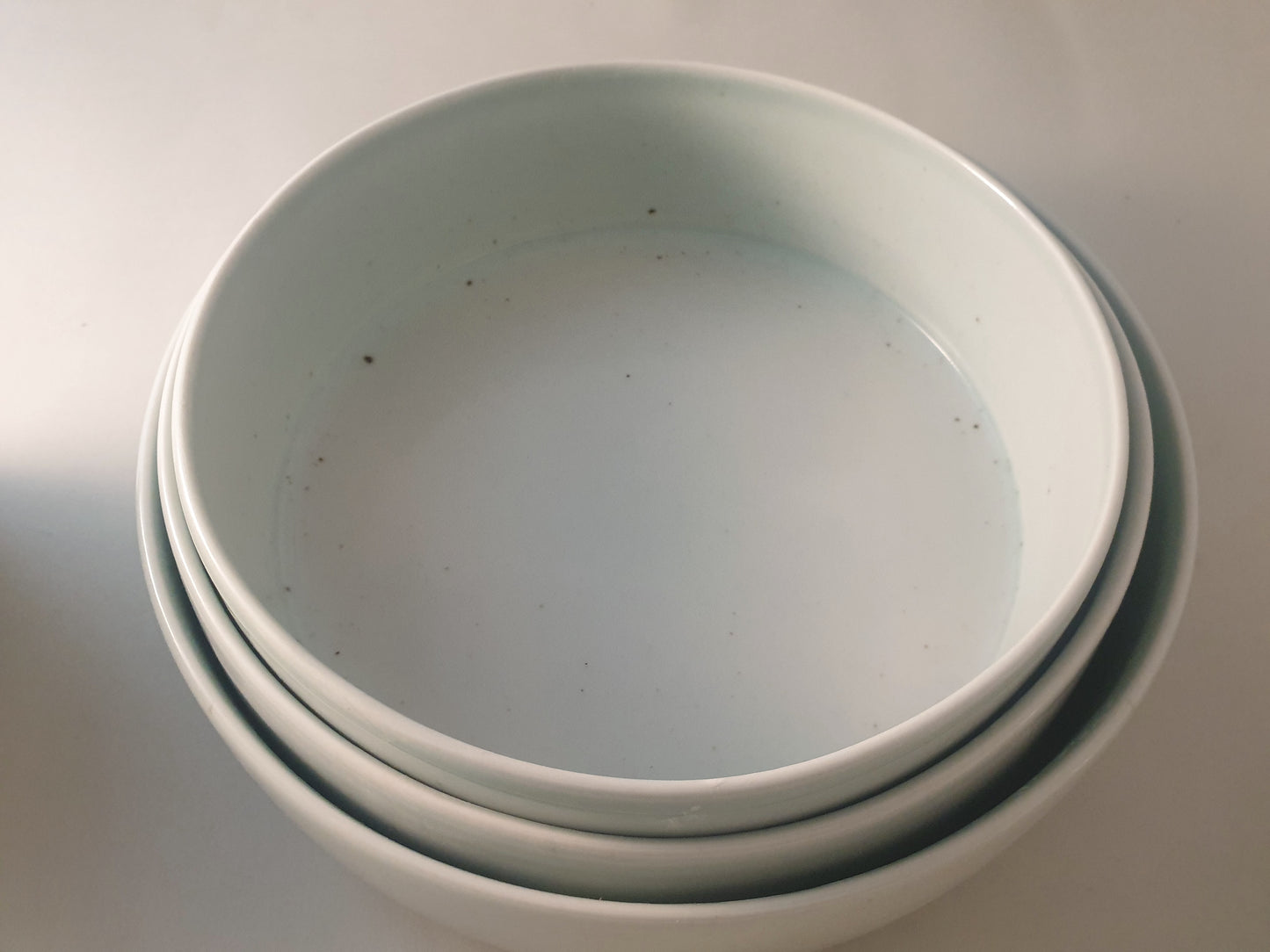 Porcelain blue celadon "Pyramid" set of 9 pieces