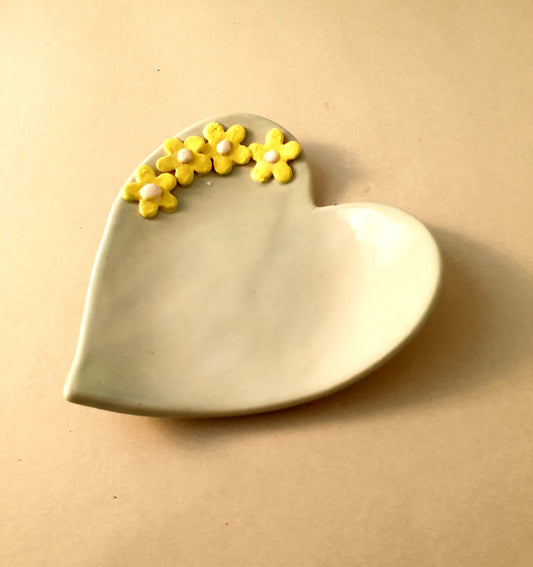 Heart shaped ring/jewellery dish