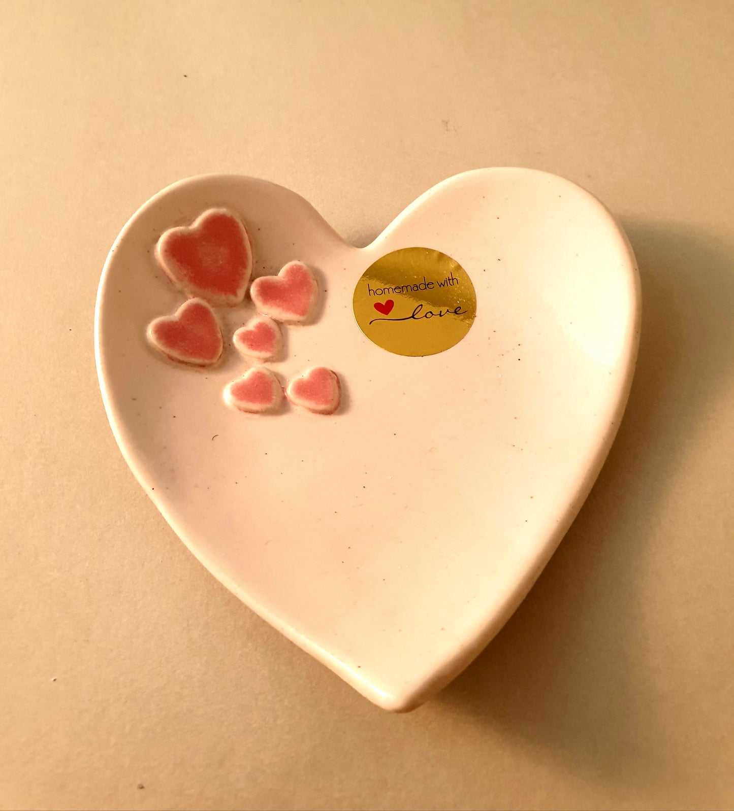 Heart shaped ring/jewellery dish