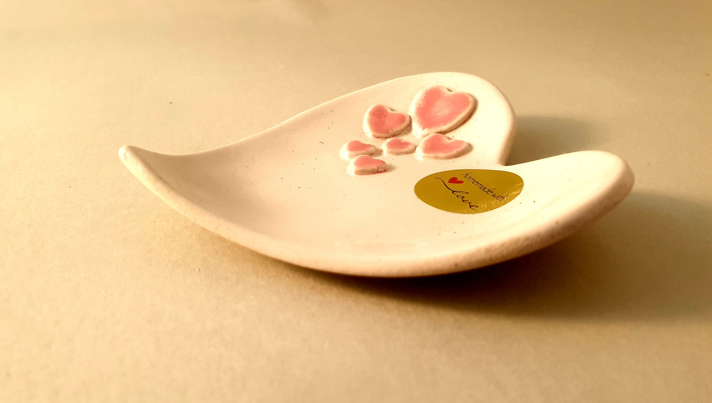 Heart shaped ring/jewellery dish