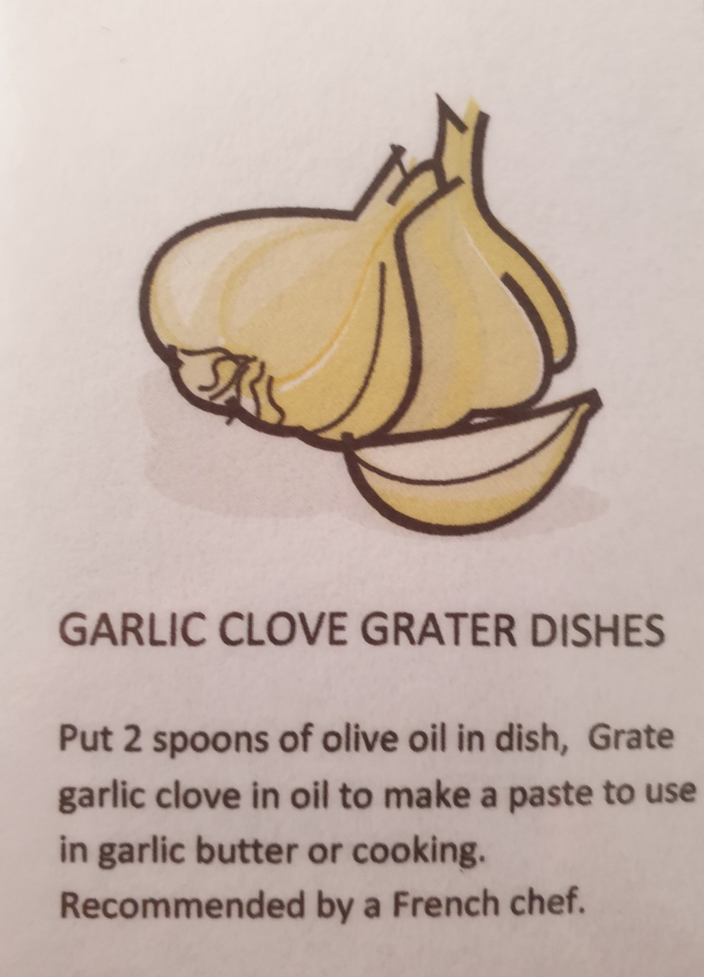 Garlic Clove Grater dish