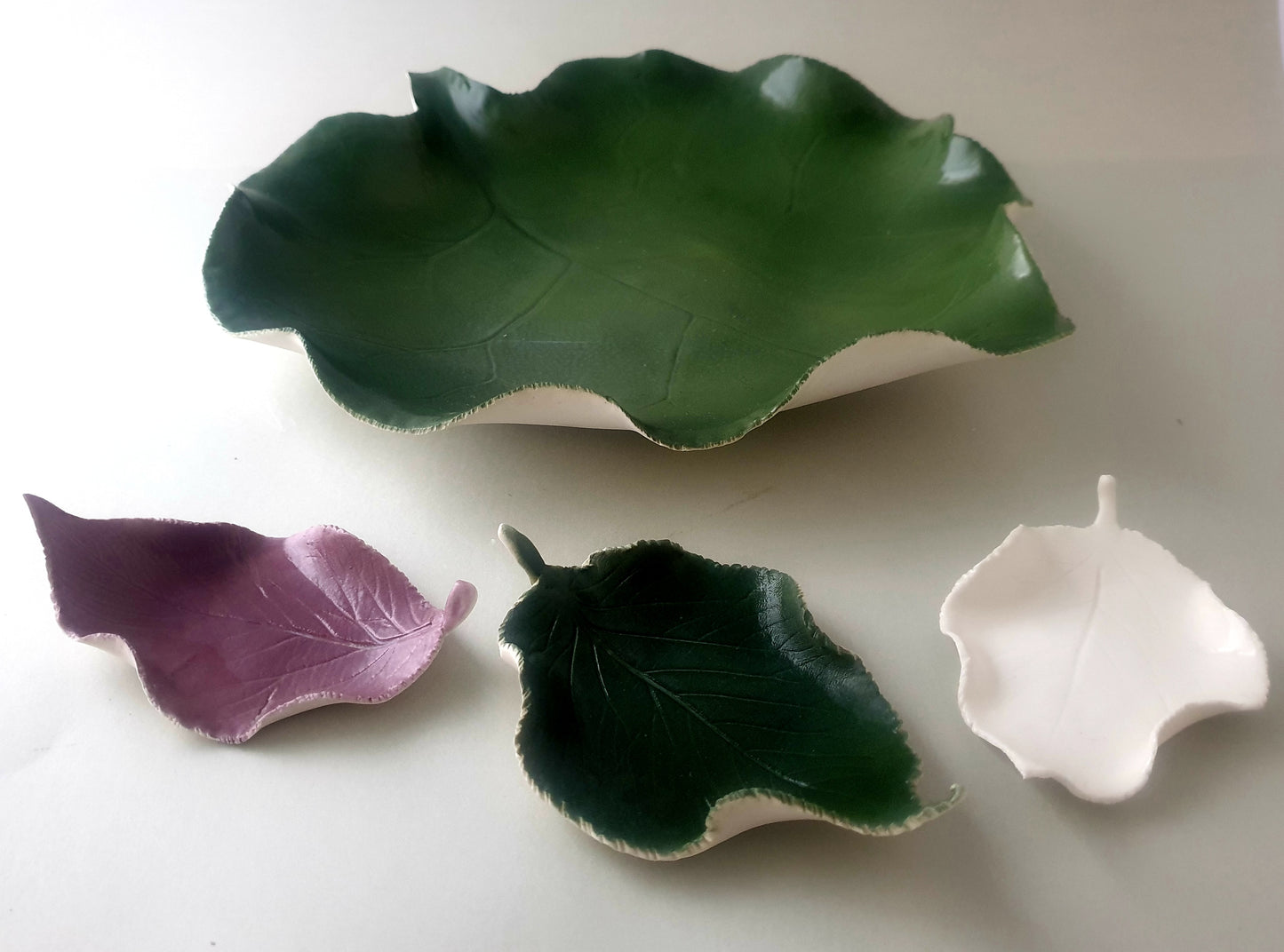 Porcelain "Springtime leaves"