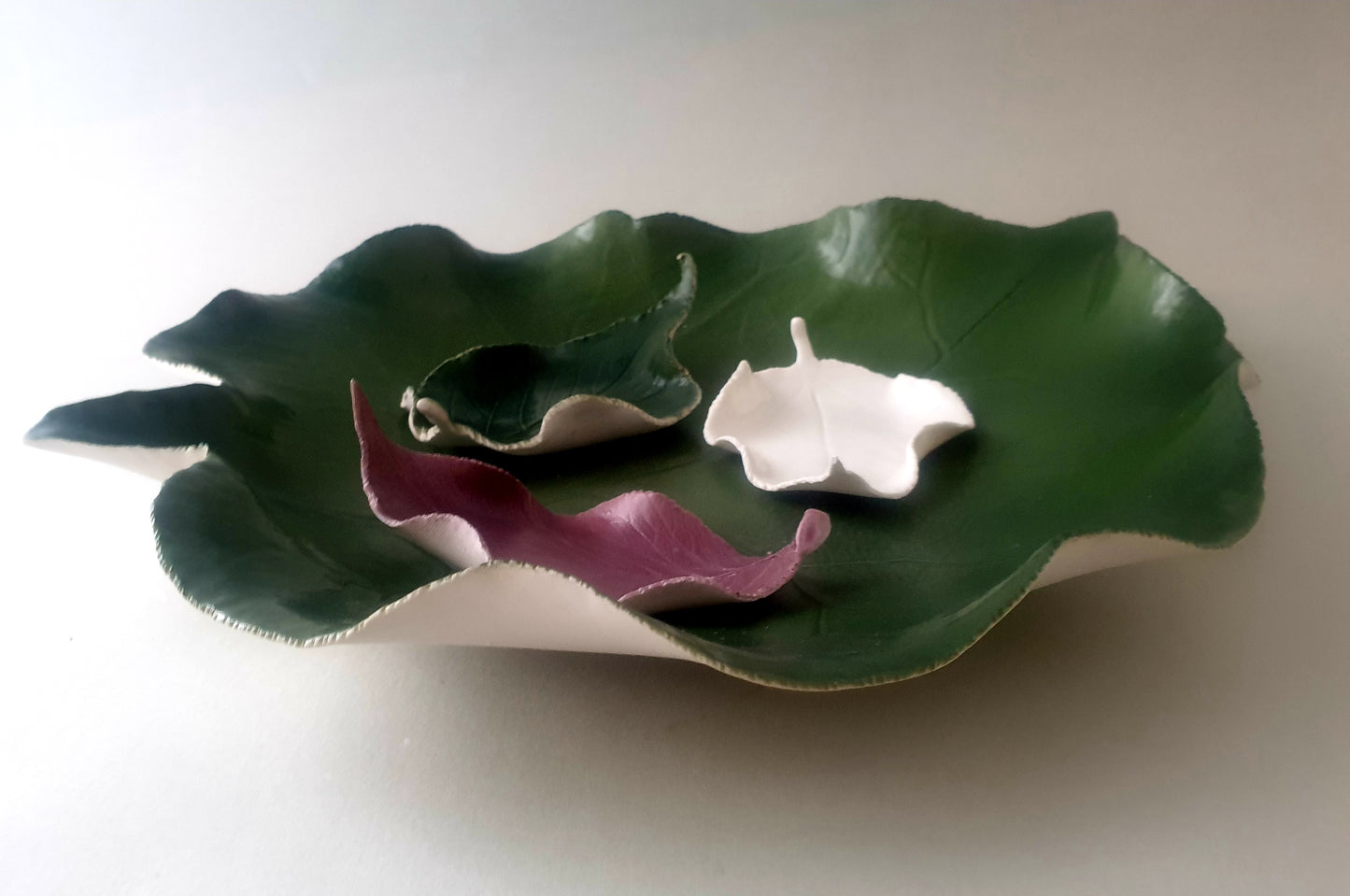 Porcelain "Springtime leaves"