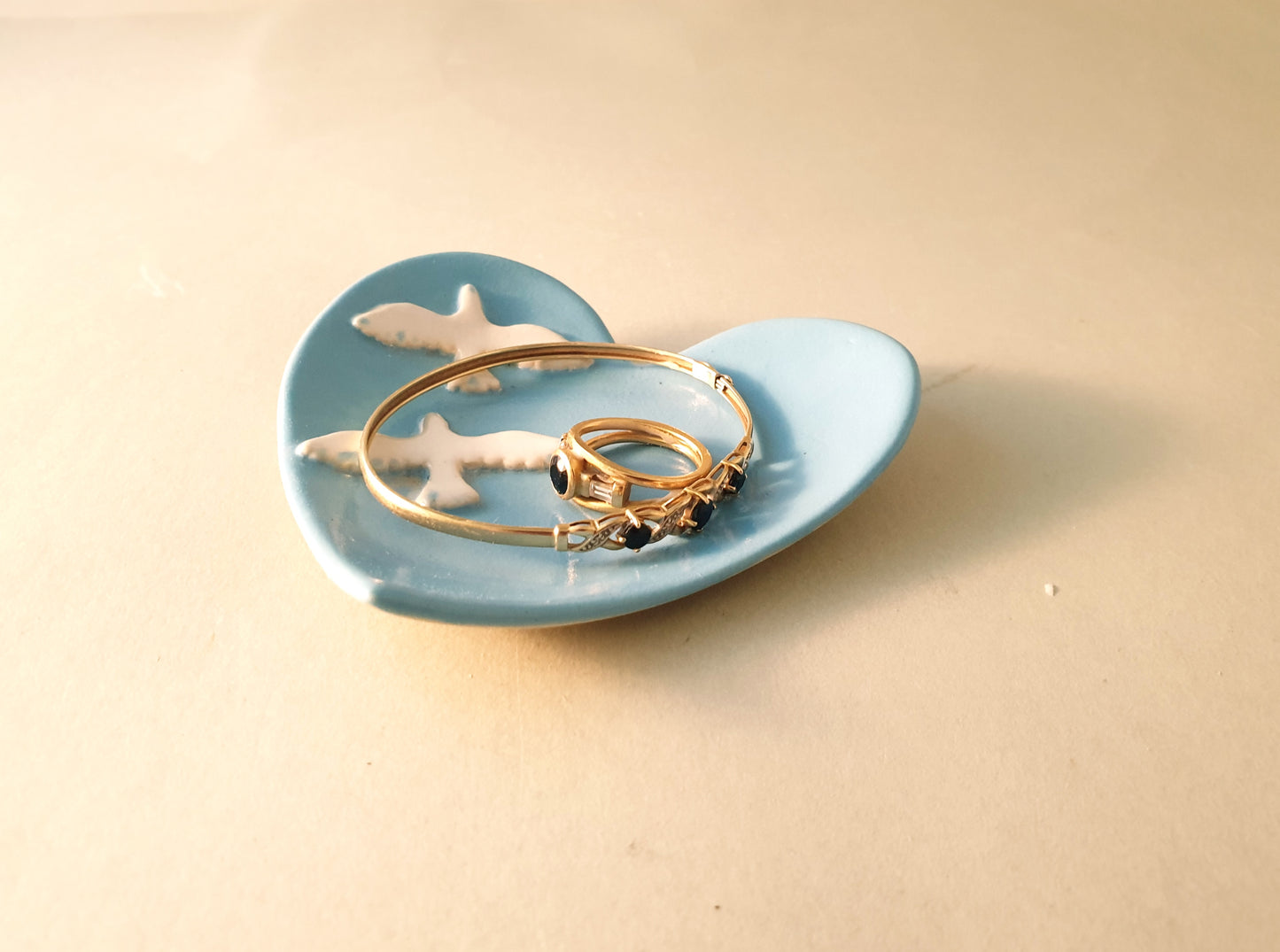 Heart shaped dish for rings/jewellery