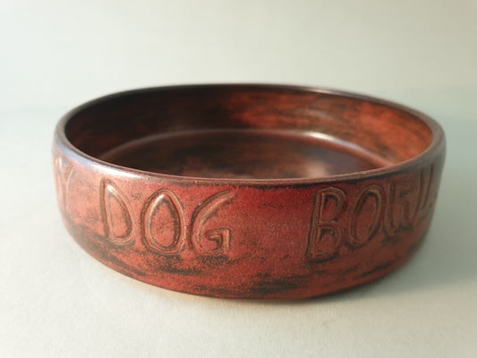 Stoneware dog bowl