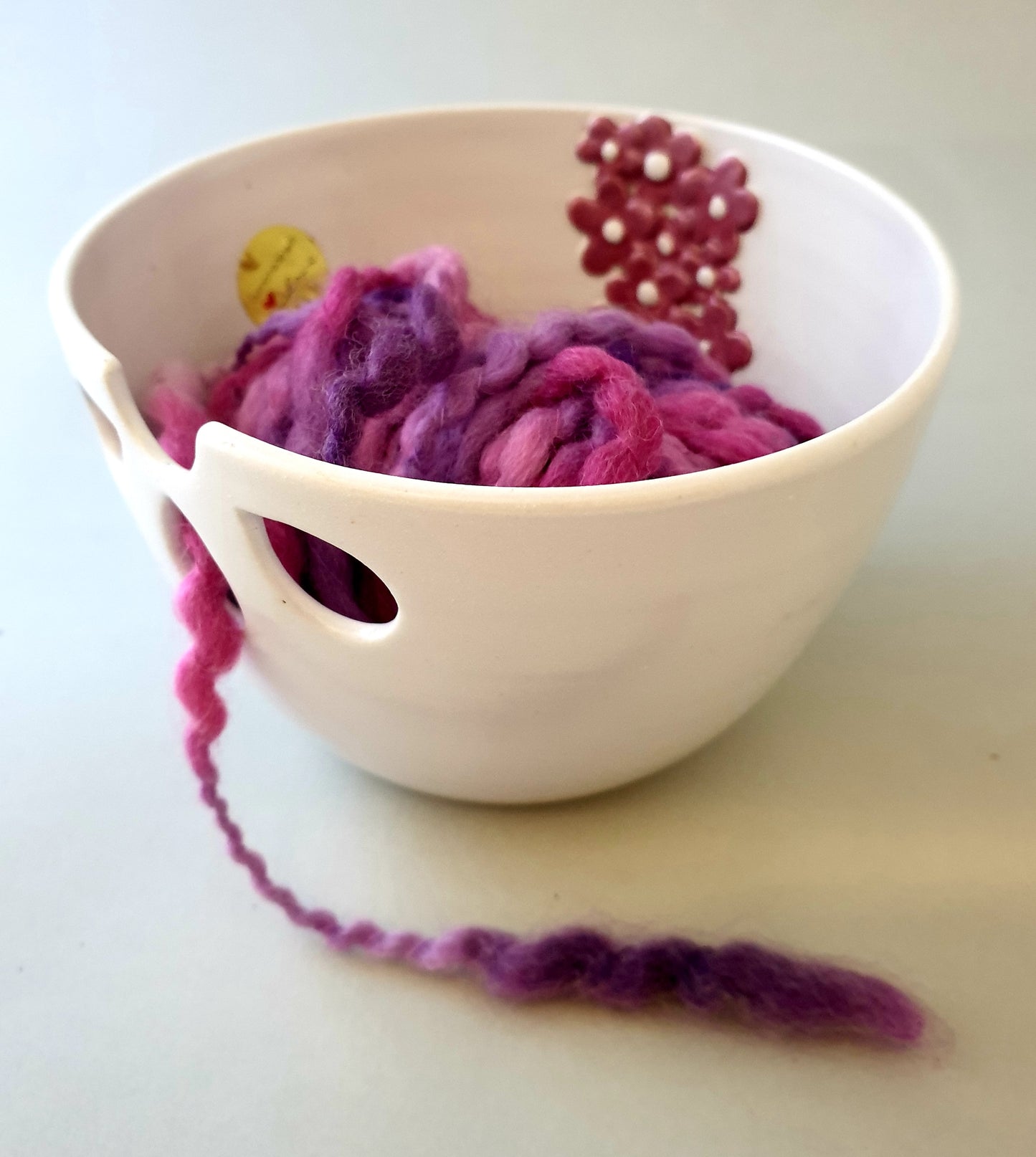 Yarn Bowls...Flowers inside